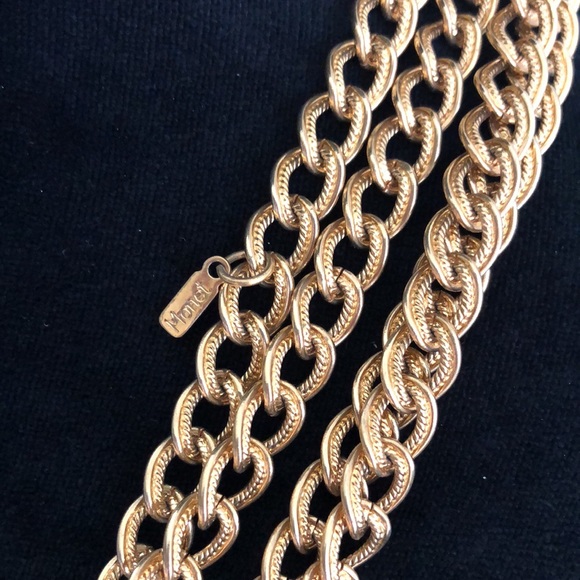 Vintage Monet Gold Tone Long Chain Necklace Approximately 54” - Picture 2 of 3